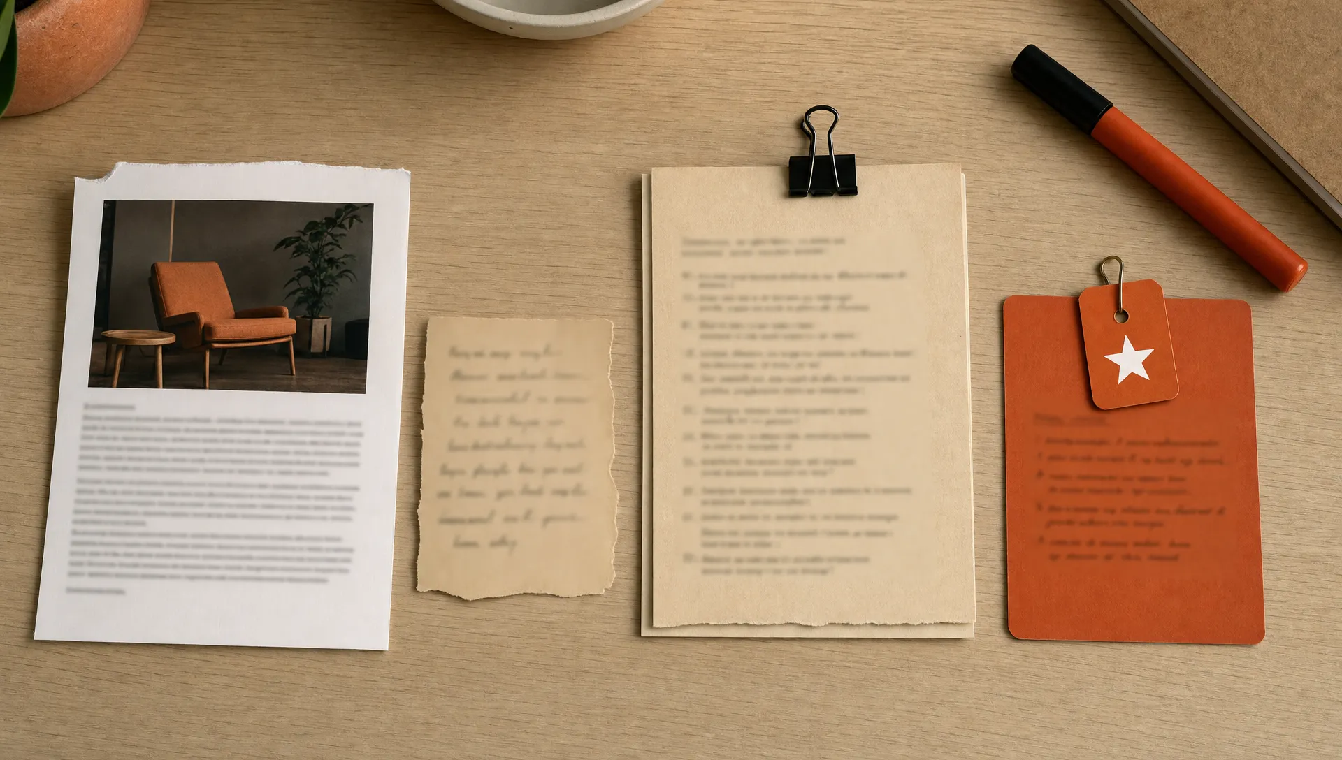 Printed sources and a reusable insight card are grouped together as a source trail for agency research.