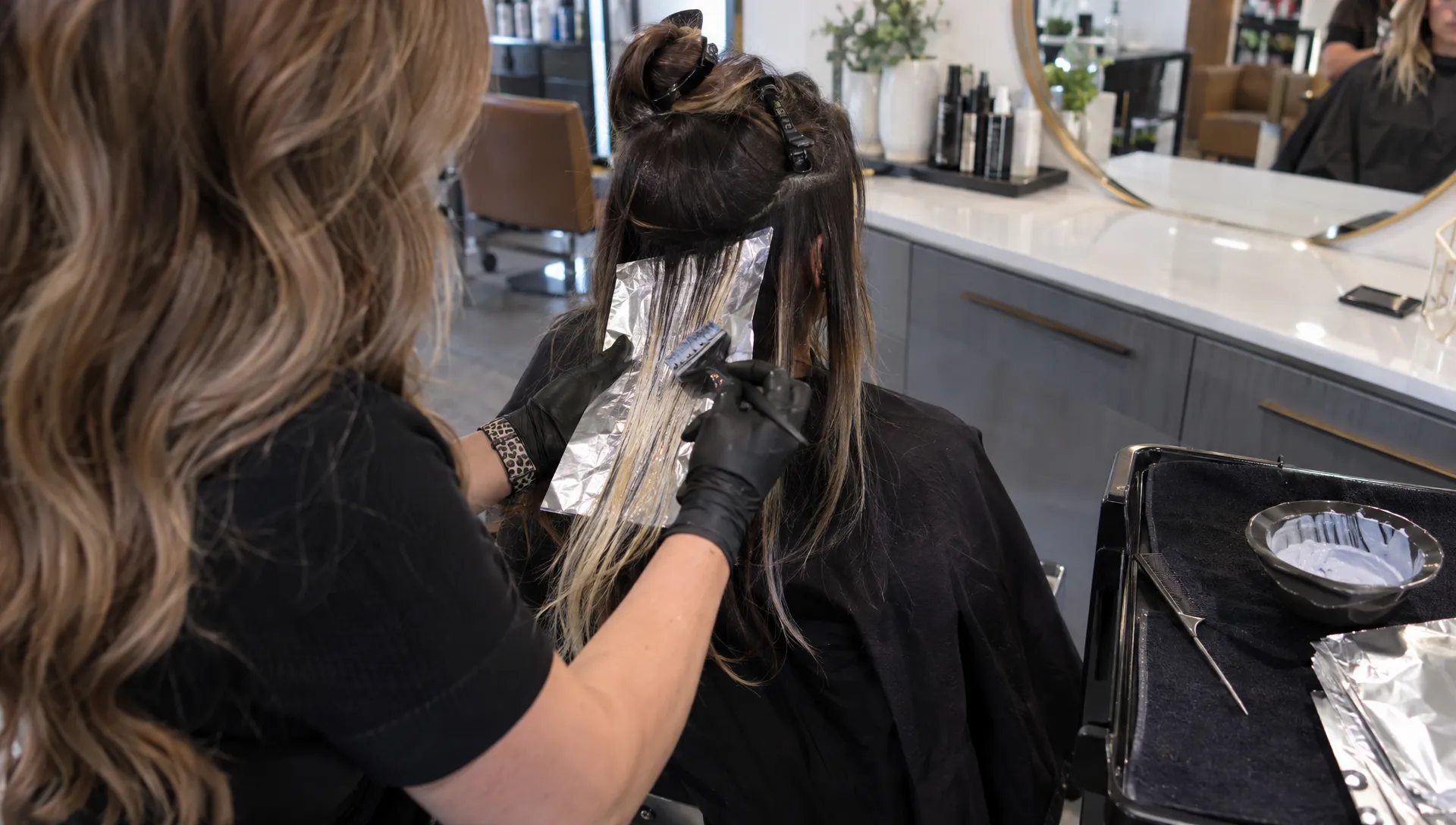 Blonde Highlights on Dark Hair Without a Harsh Grow-Out