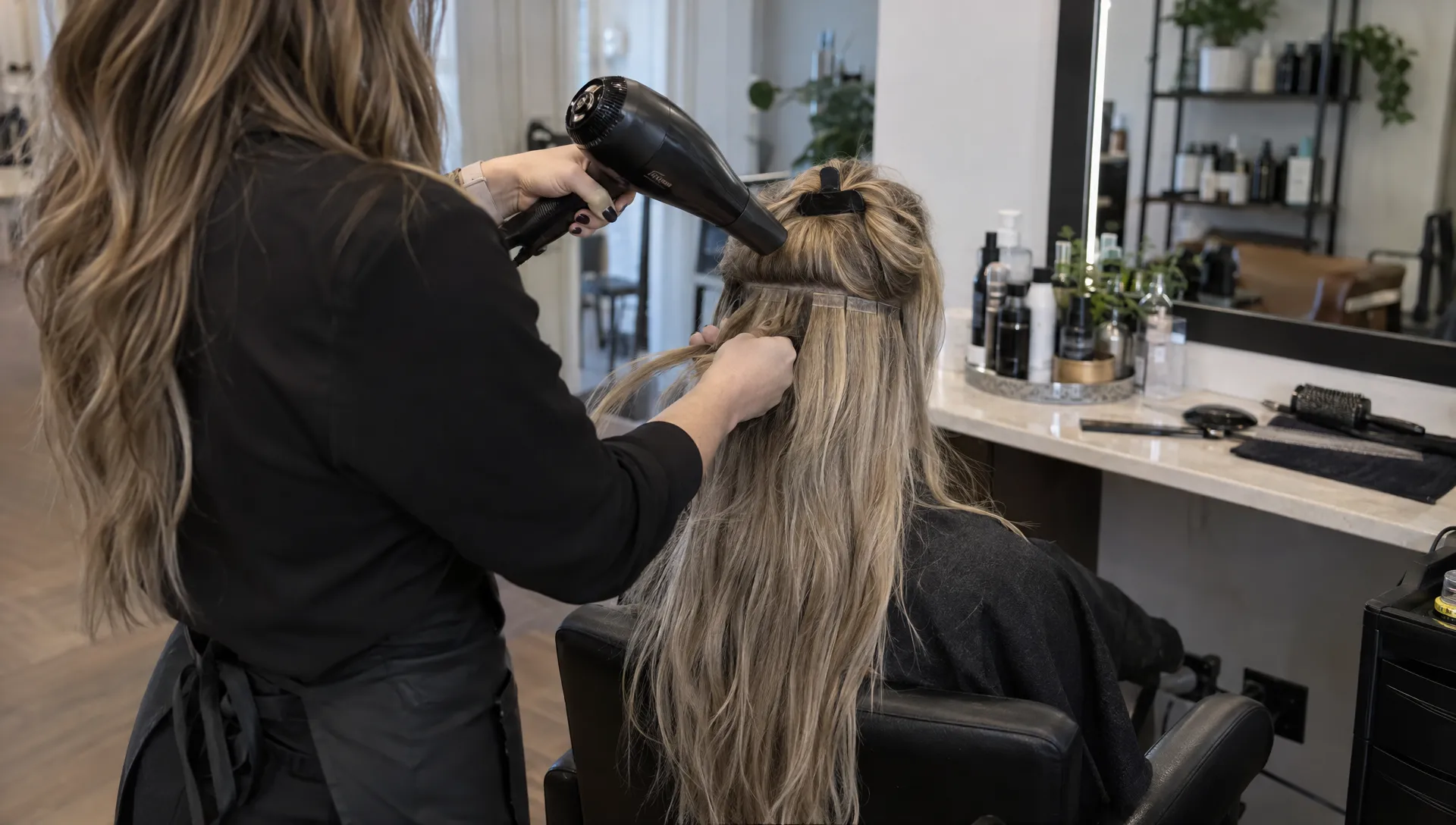 How to Wash Tape In Hair Extensions Without Loosening Bonds