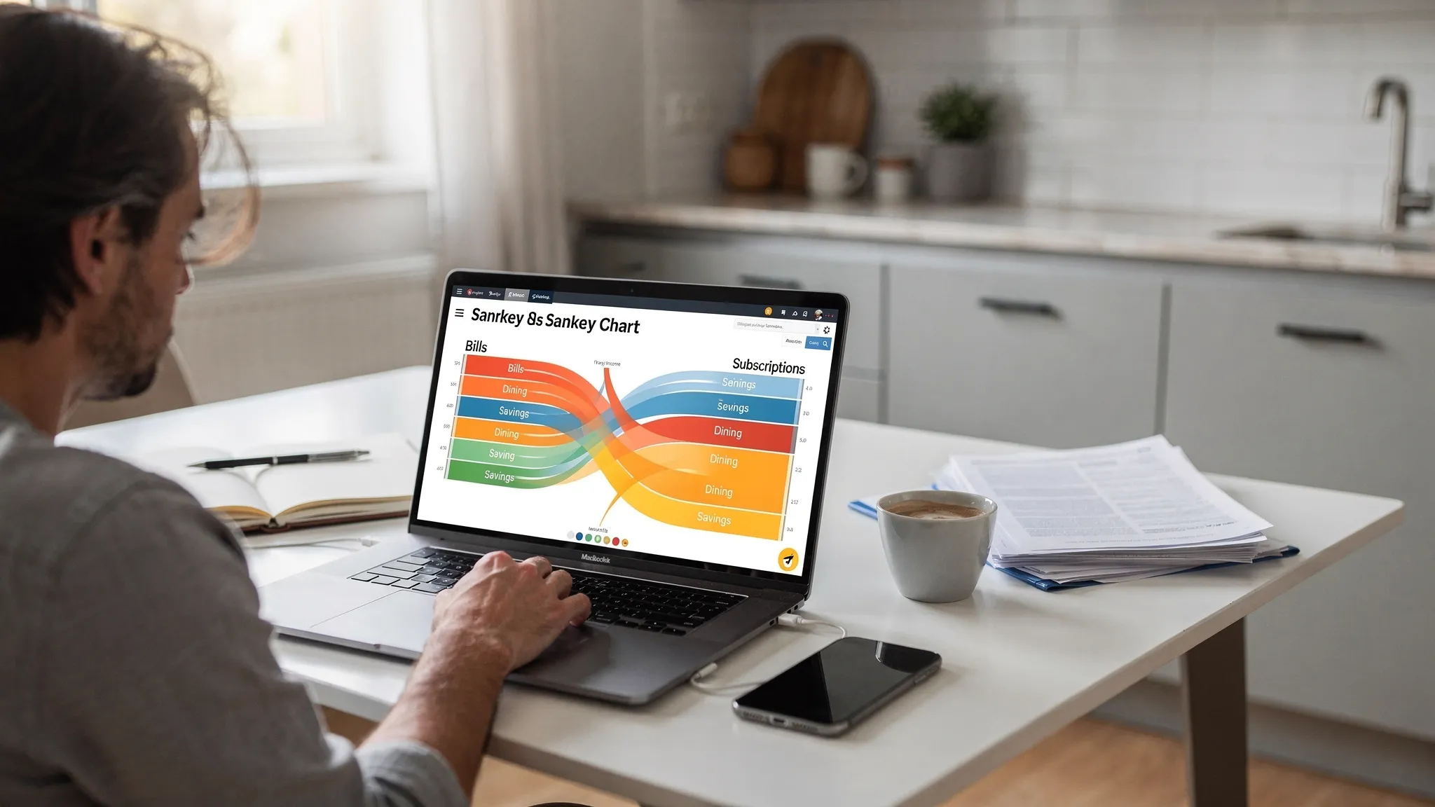 Spending Analysis Sankey Chart: Follow the Money Like a Pro
