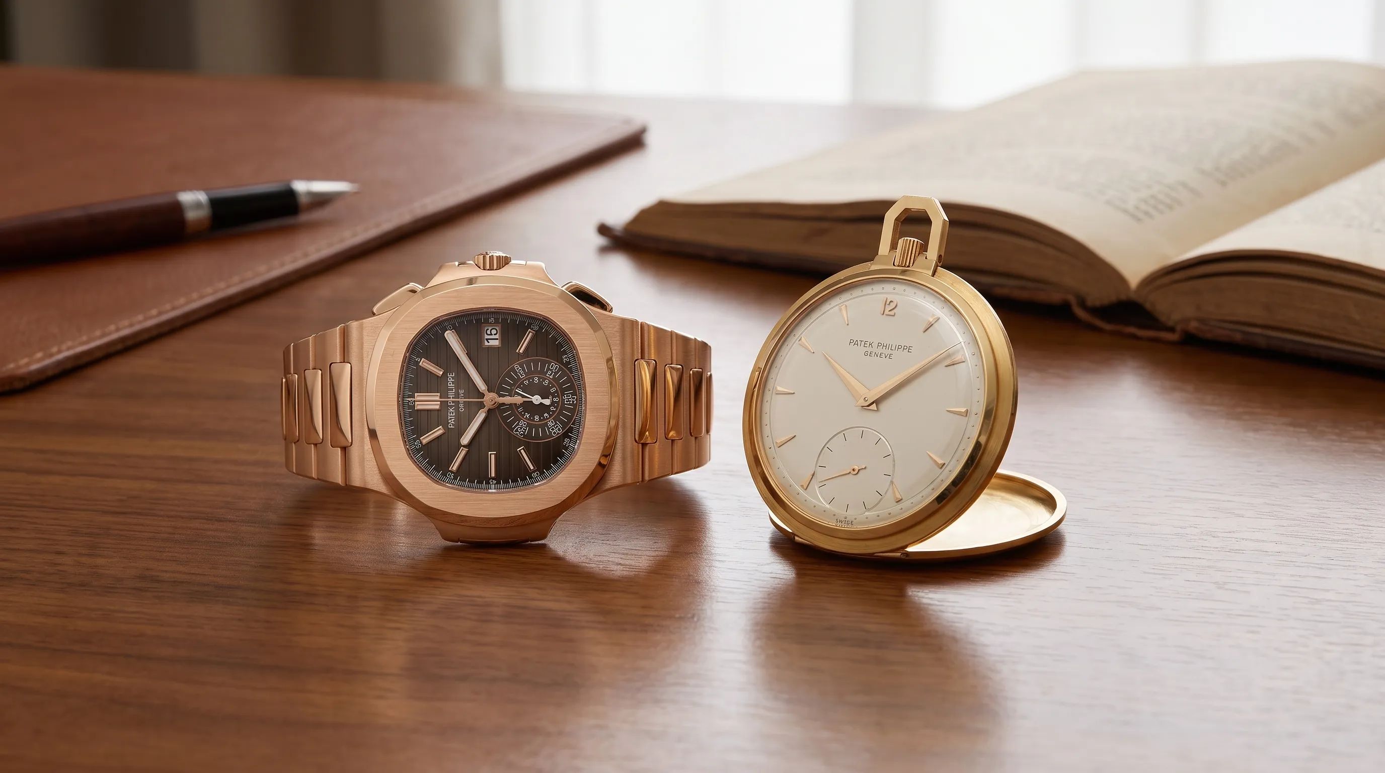 The Grand Seiko Snowflake and Skyflake sit side by side, with textured dials and contrasting bracelet and leather strap fit.