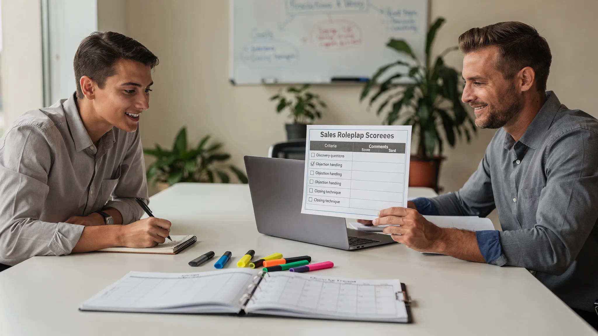 Scorecards for Sales Roleplay: Build One Reps Trust