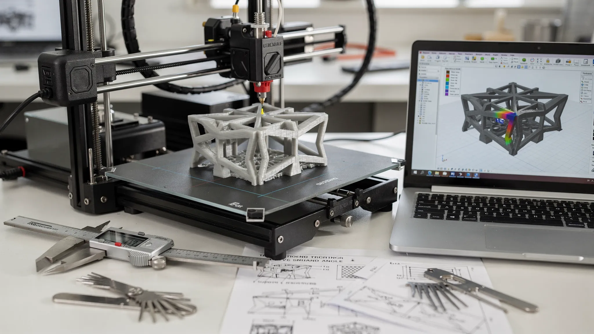 3D Designs for 3D Printer: Supports, Overhangs, Tolerances