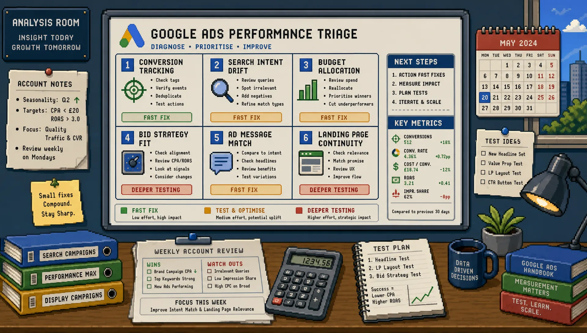 Google Ads Optimisation Checks for Faster Wins