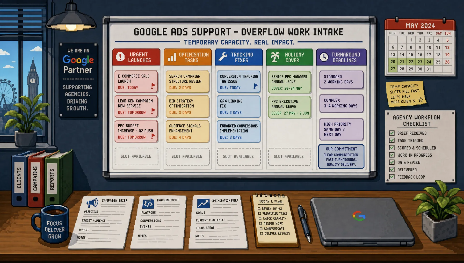 Google Ads Freelance Support for Overflow Work