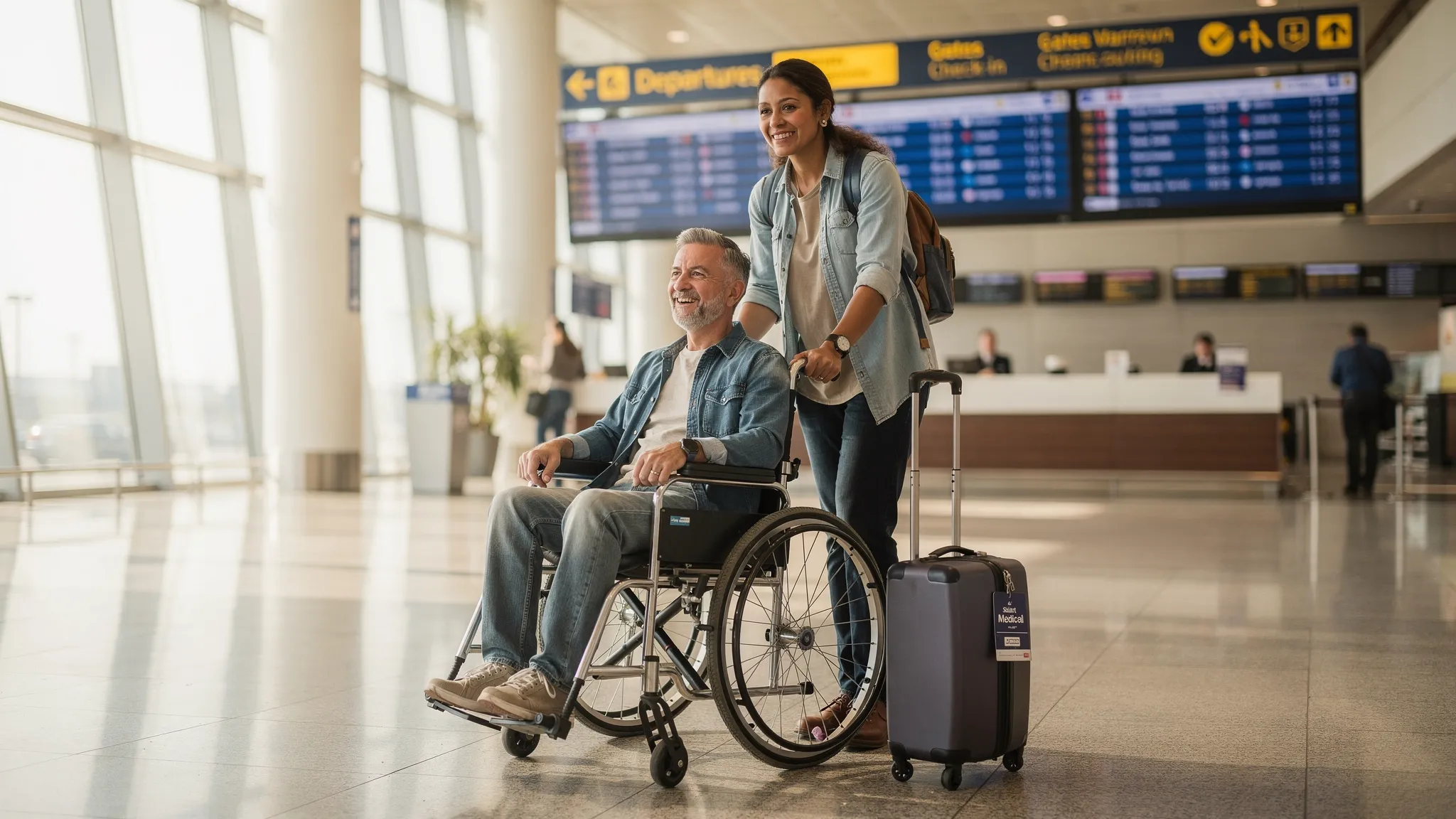 Flugreisen f&uuml;r Behinderte