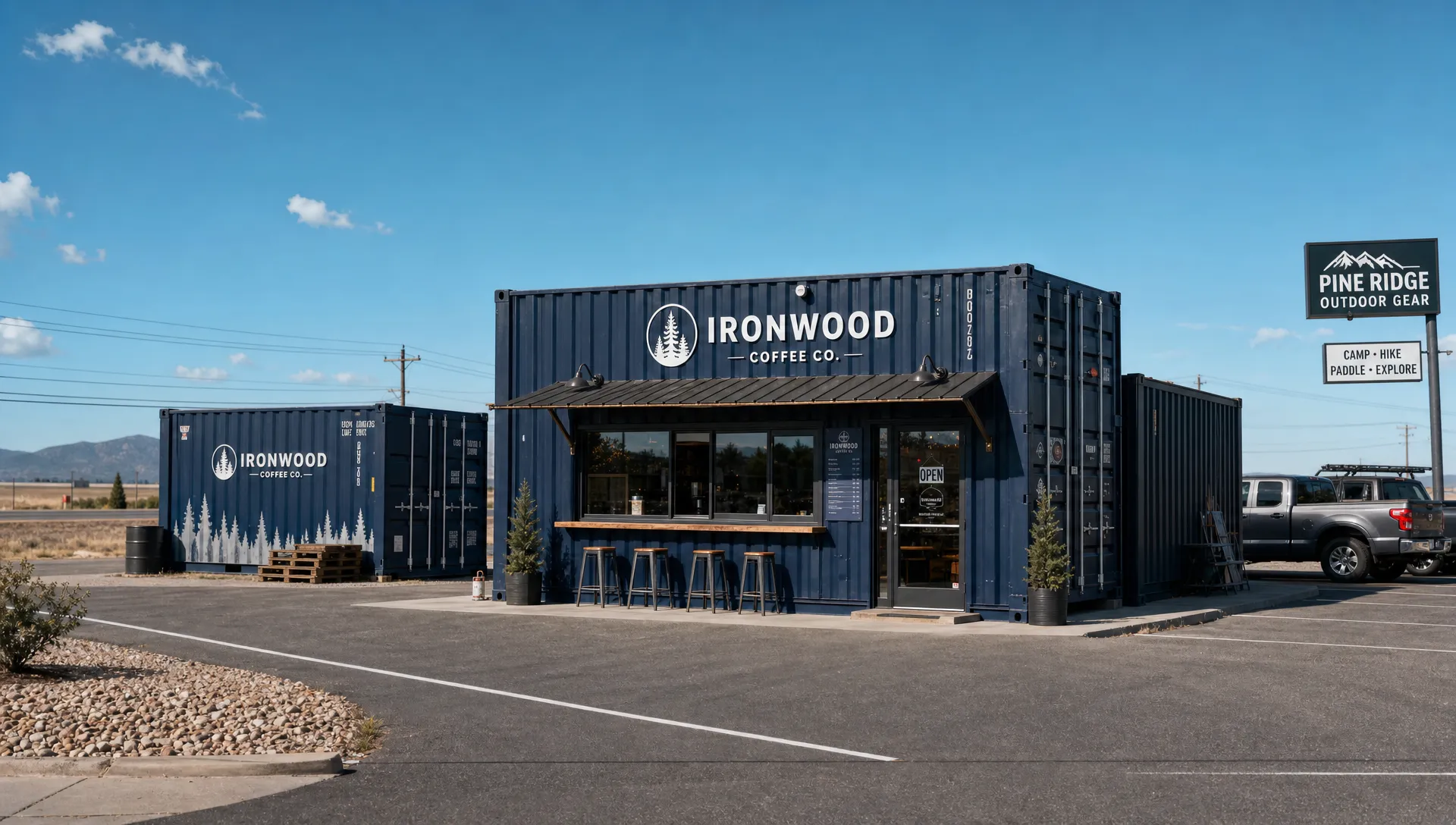 Shipping Container Buildings for Retail, Work and Storage
