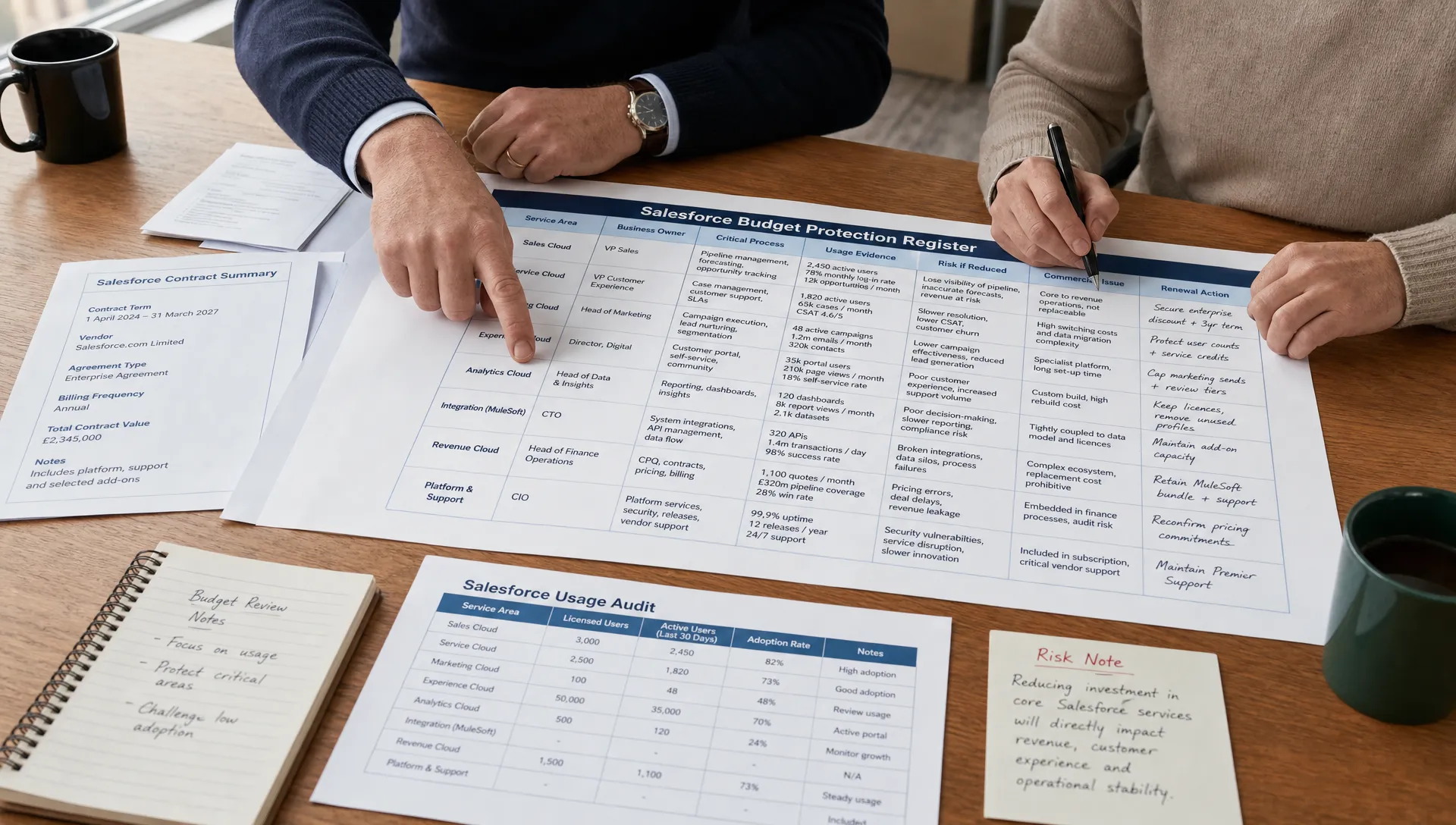 Which Salesforce Services Merit Budget Protection