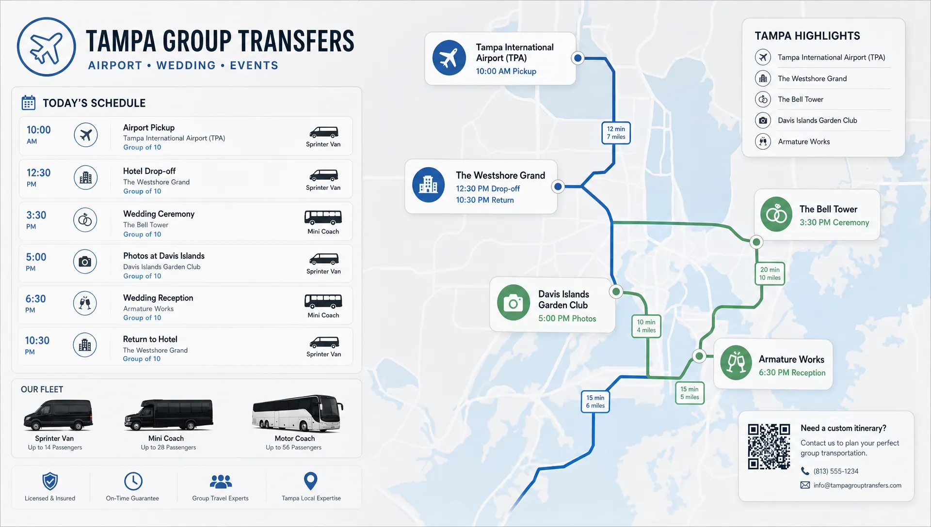 Tampa Limo Service for Airport, Events, and Group Travel