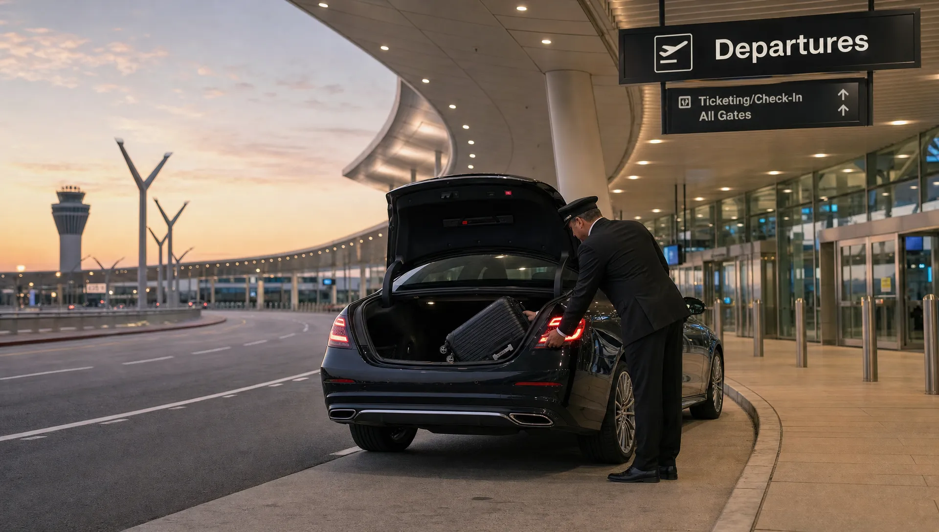 Why do people take limos to the airport?