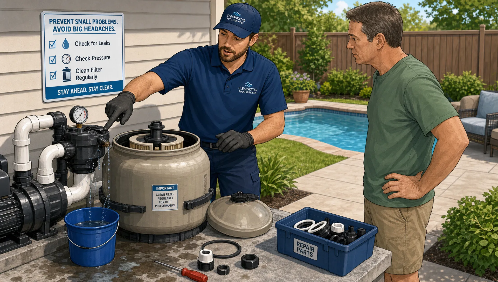 Pool Filter Repairs That Help Avoid Emergency Calls