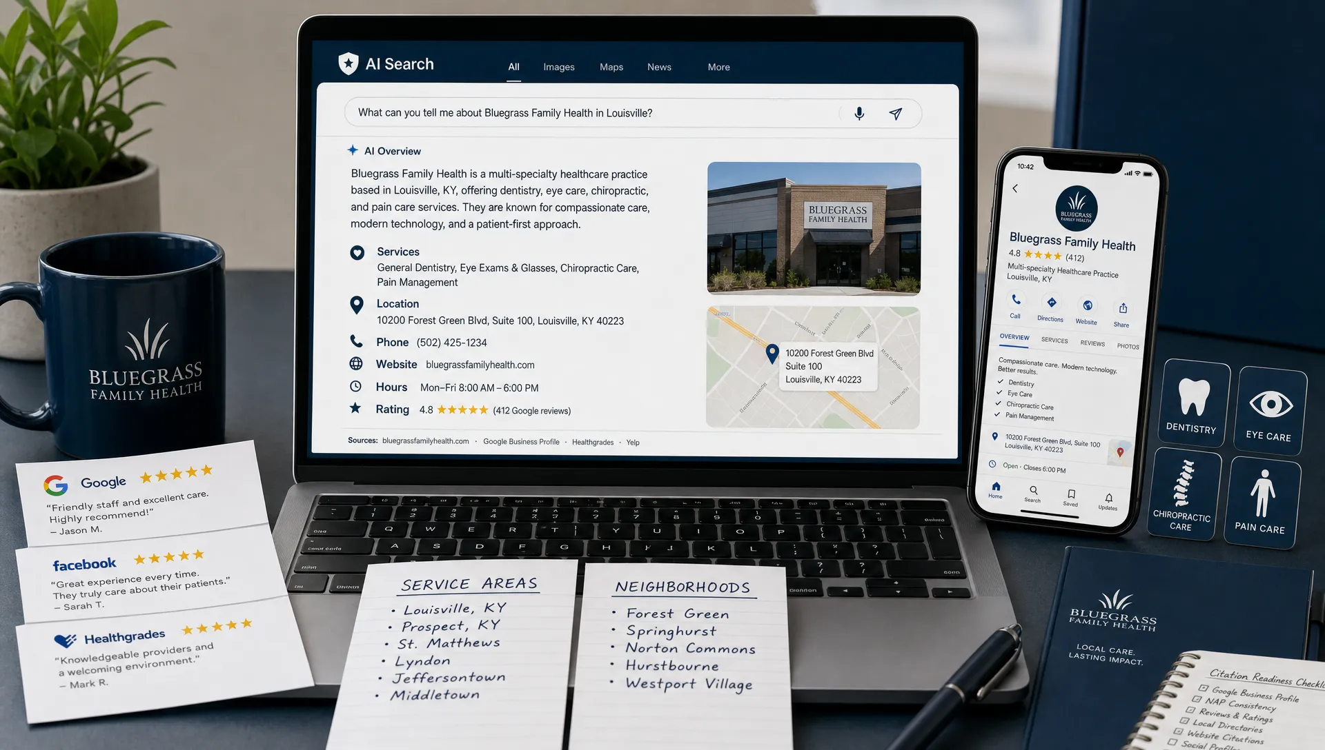 AI Search Optimization for Louisville Healthcare Practices