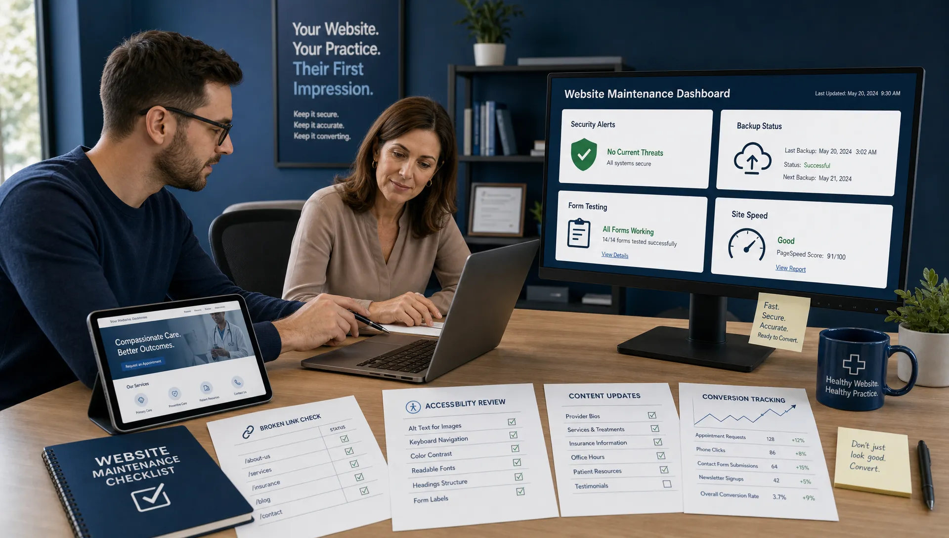Website Maintenance Services Every Healthcare Practice Should Have